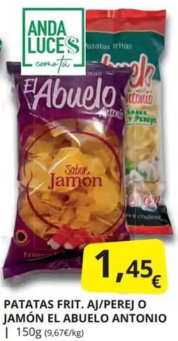 Supermercados MAS Patatas frit. aj/perej o jamón el abuelo antonio oferta