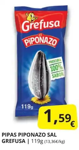 Supermercados MAS GREFUSA Pipas piponazo sal oferta