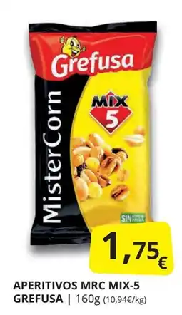 Supermercados MAS GREFUSA Aperitivos mrc mix-5 oferta