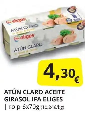 Supermercados MAS IFA ELIGES Atún claro aceite giraso oferta