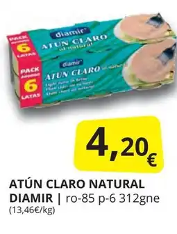 Supermercados MAS DIAMIR Atún claro natural oferta