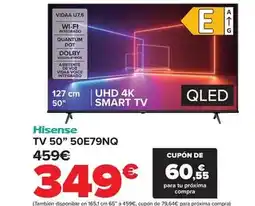 Carrefour Hisense - tv 50 50e79nq oferta