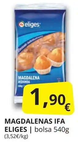 Supermercados MAS IFA ELIGES Magdalenas oferta
