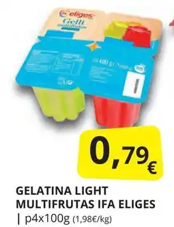 Supermercados MAS IFA ELIGES Gelatina light multifrutas oferta