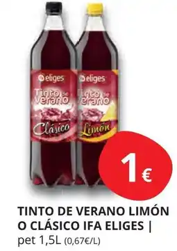Supermercados MAS IFA ELIGES Tinto de verano limón o clásico oferta