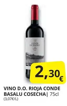 Supermercados MAS Vino d.o. rioja conde basalu cosecha oferta