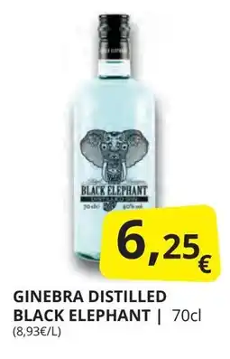 Supermercados MAS BLACK ELEPHANT Ginebra distilled oferta