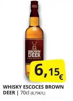 Supermercados MAS BROWN DEER Whisky escoces oferta