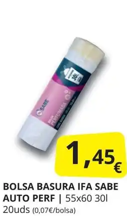 Supermercados MAS IFA SABE Bolsa basur auto perf oferta