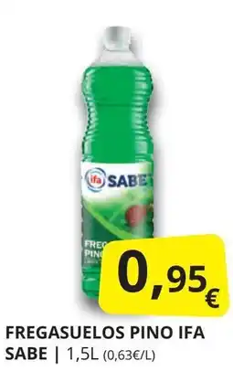 Supermercados MAS IFA SABE Fregasuelos pino oferta