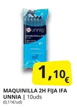 Supermercados MAS IFA UNNIA Maquinilla 2h fija oferta