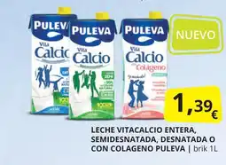 Supermercados MAS PULEVA Leche vitacalcio entera, semidesnatada, desnatada o con colageno oferta