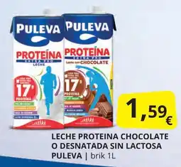 Supermercados MAS PULEVA Leche proteina chocolate o desnatada sin lactosa oferta