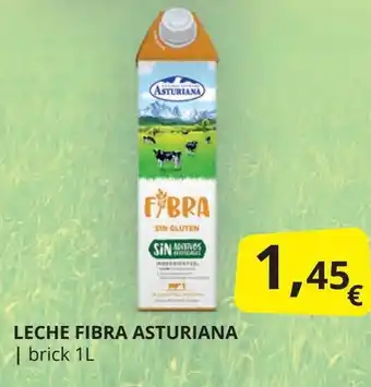 Supermercados MAS ASTURIANA Leche fibra oferta