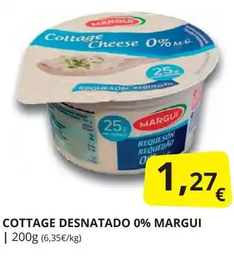 Supermercados MAS MARGUI Cottage desnatado 0% oferta