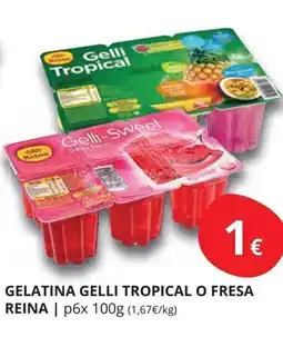 Supermercados MAS REINA Gelatina gelli tropical o fresa oferta