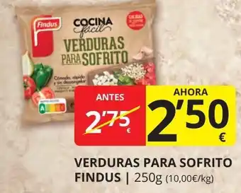 Supermercados MAS FINDUS Verduras para sofrito oferta