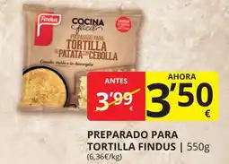 Supermercados MAS FINDUS Preparado para tortilla oferta