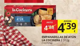 Supermercados MAS LA COCINERA Empanadillas de atún oferta