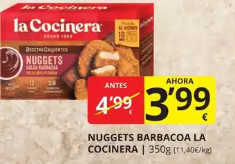 Supermercados MAS LA COCINERA Nuggets barbacoa oferta