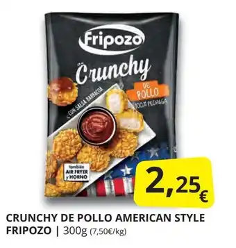Supermercados MAS FRIPOZO Crunchy de pollo american style oferta