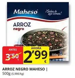 Supermercados MAS MAHESO Arroz negro oferta