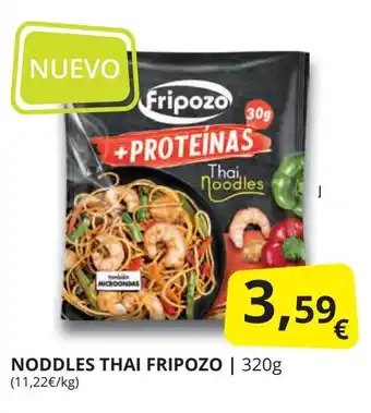 Supermercados MAS FRIPOZO Noddles thai oferta
