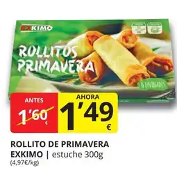 Supermercados MAS EXKIMO Rollito de primavera oferta