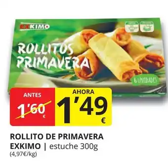 Supermercados MAS EXKIMO Rollito de primavera oferta