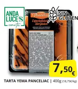Supermercados MAS PANCELIAC Tarta yema oferta