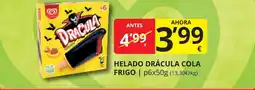 Supermercados MAS FRIGO Helado drácula cola oferta