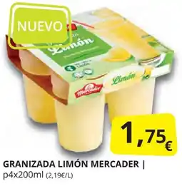 Supermercados MAS MERCADER Granizada limón oferta