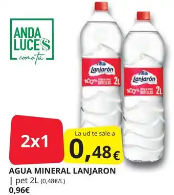 Supermercados MAS LANJARON Agua mineral oferta
