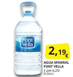 Supermercados MAS FONT VELLA Agua mineral oferta