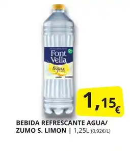 Supermercados MAS FONT VELLA Bebida refrescante agua/ zumo s. limon oferta