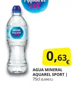 Supermercados MAS NESTLE Agua mineral aquarel sport oferta