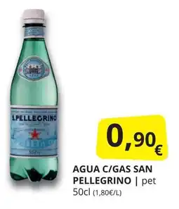 Supermercados MAS SAN PELLEGRINO Agua c/gas oferta