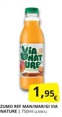 Supermercados MAS VIA NATURE Zumo ref man/mar/gi oferta