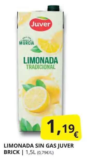 Supermercados MAS JUVER Limonada sin gas brick oferta