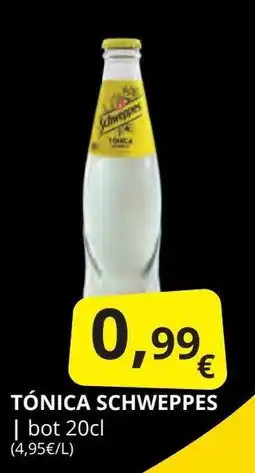 Supermercados MAS SCHWEPPES Tónica oferta