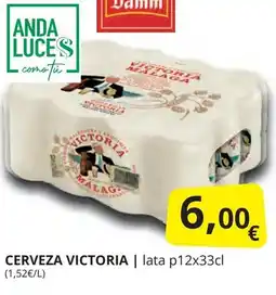 Supermercados MAS VICTORIA Cerveza oferta