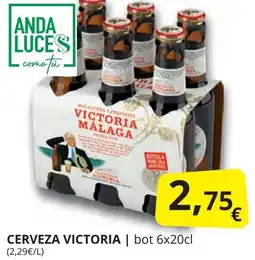 Supermercados MAS VICTORIA Cerveza oferta