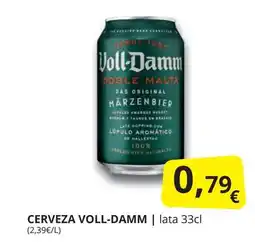 Supermercados MAS VOLL-DAMM Cerveza oferta