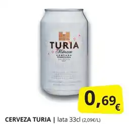 Supermercados MAS TURIA Cerveza oferta
