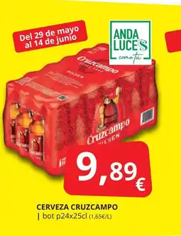 Supermercados MAS CRUZCAMPO Cerveza oferta