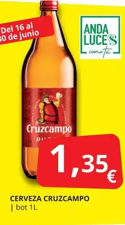 Supermercados MAS CRUZCAMPO Cerveza oferta