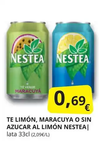 Supermercados MAS NESTEA Te limón, maracuya o sin azucar al limón oferta