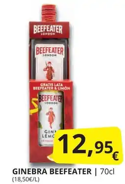 Supermercados MAS BEEFEATER Ginebra oferta