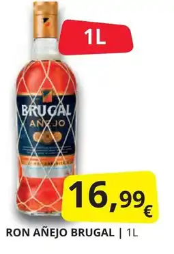 Supermercados MAS AÑEJO Ron brugal oferta