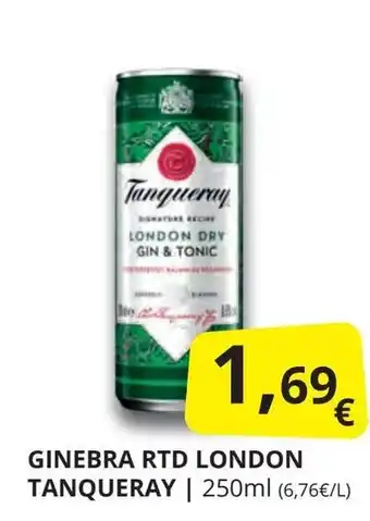 Supermercados MAS TANQUERAY Ginebra rtd london oferta